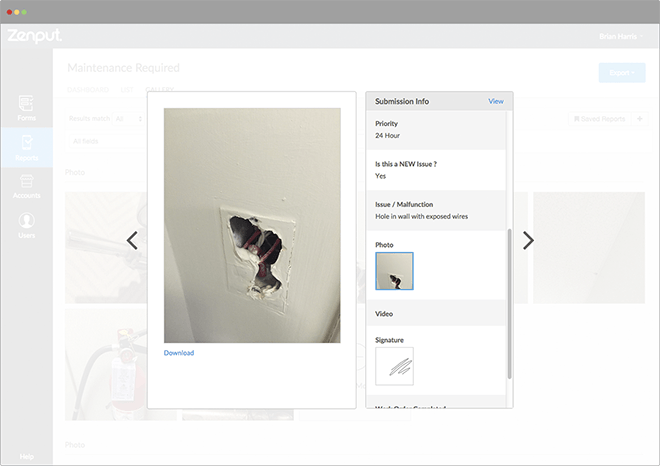 Zenput Screenshot