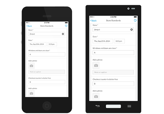 Zenput Screenshot
